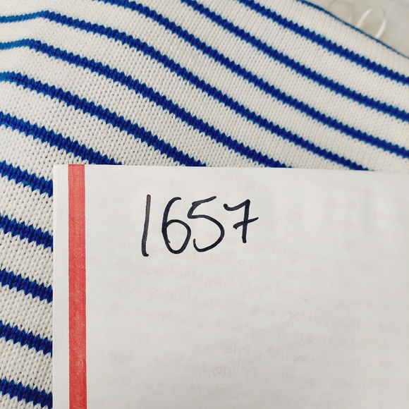 Zara Blue White Stripes Knit Oversized Midi Summer Button Up Dress P1657 - Picture 11 of 11